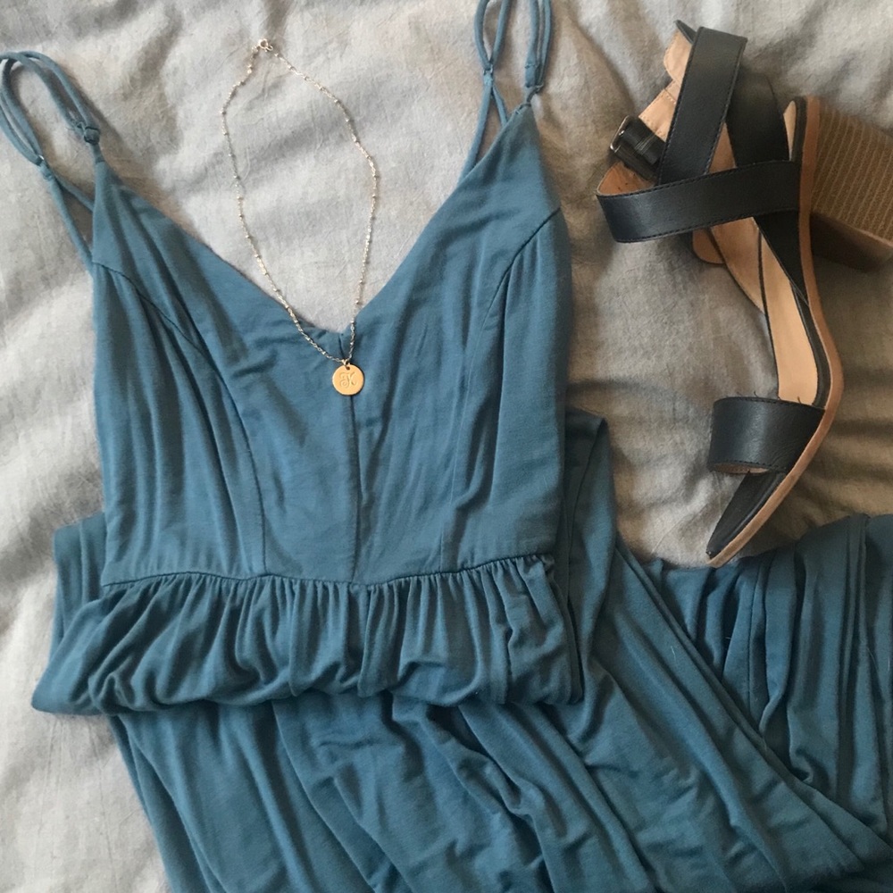 Slate Blue Maxi Dress